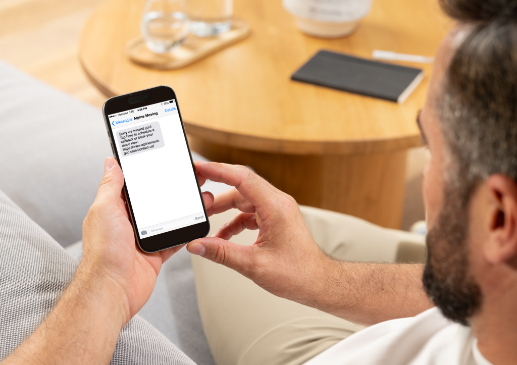 phone text automation for moving companies