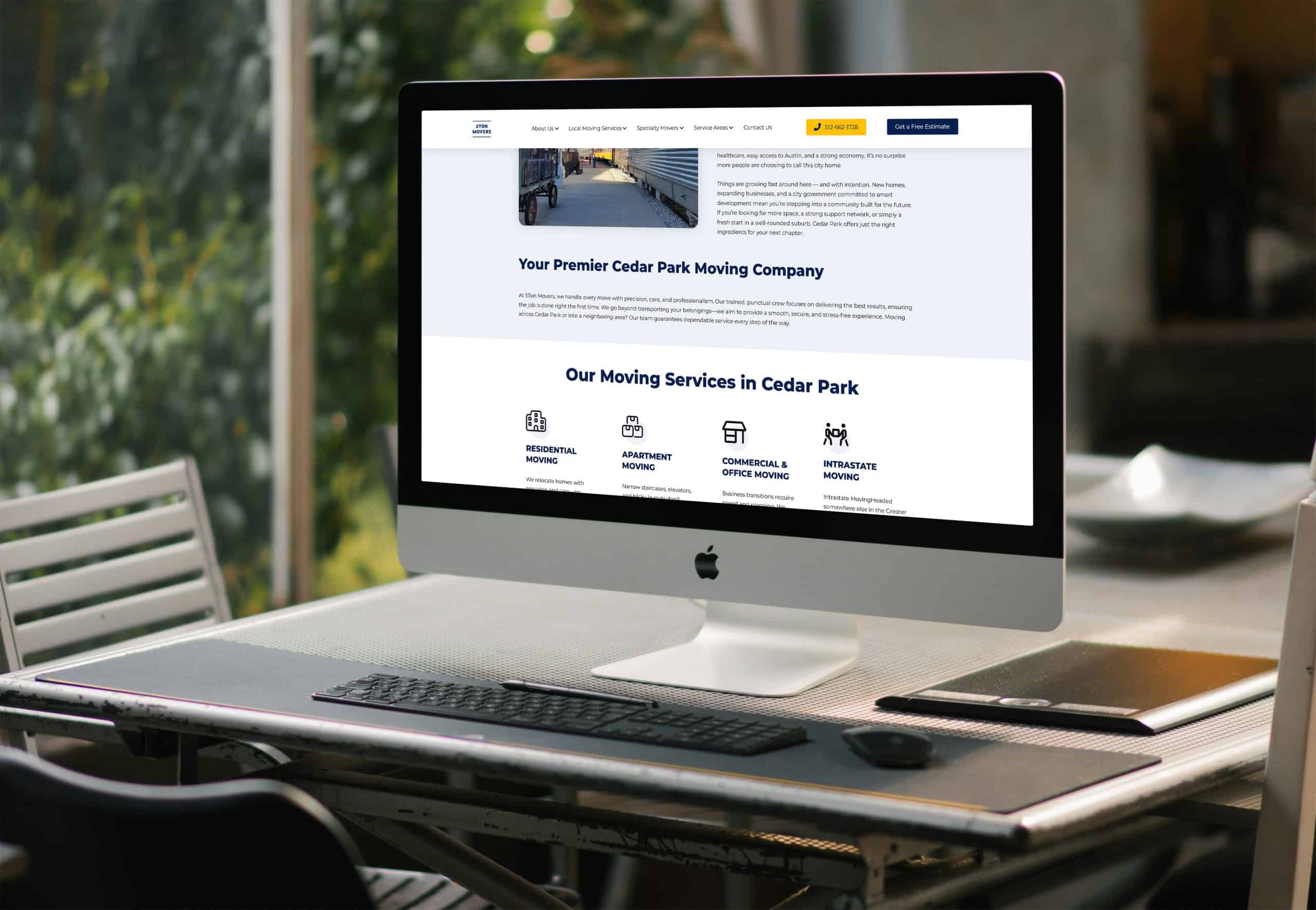 5tonmovers mockup imac 1