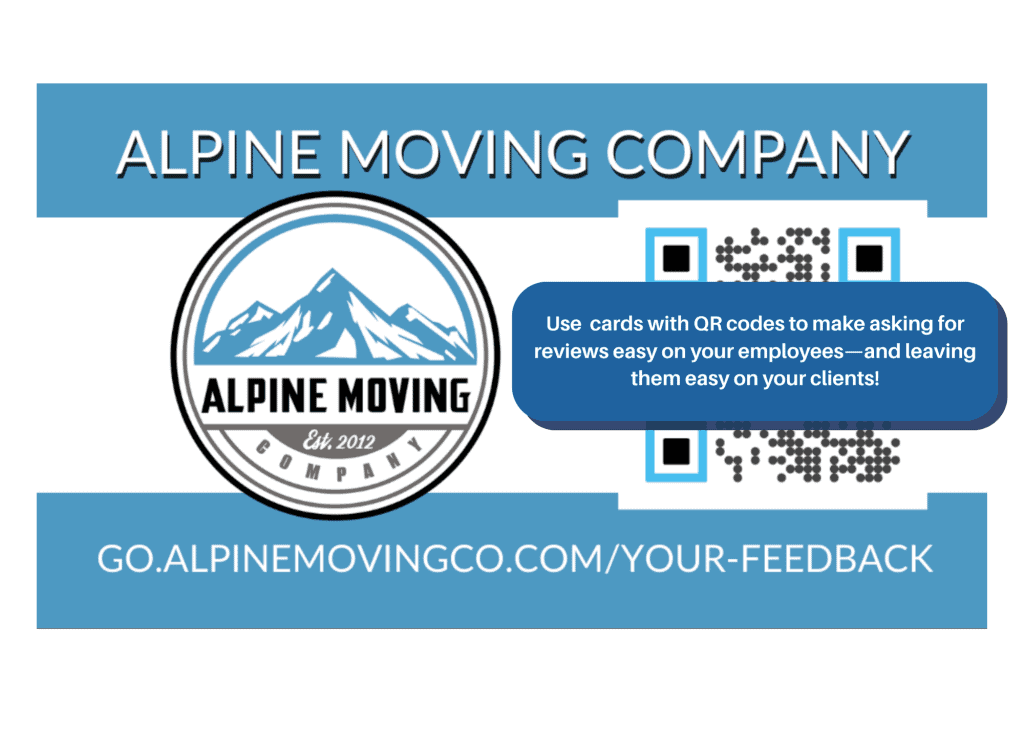 moving company reputation management review cards