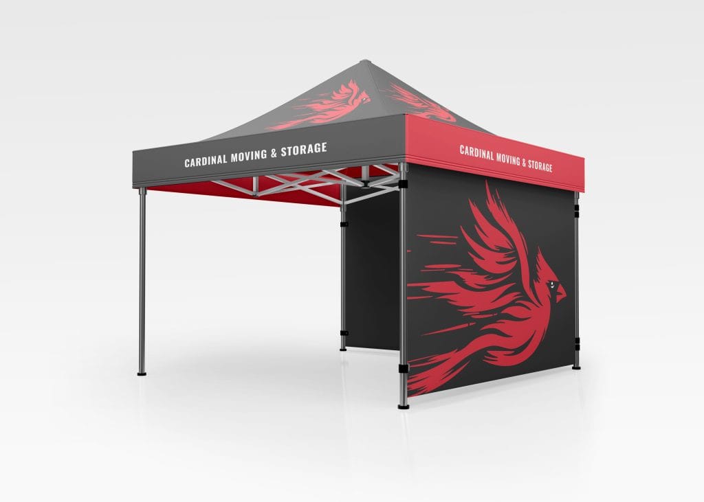 offline marketing ideas moving companies branded tent