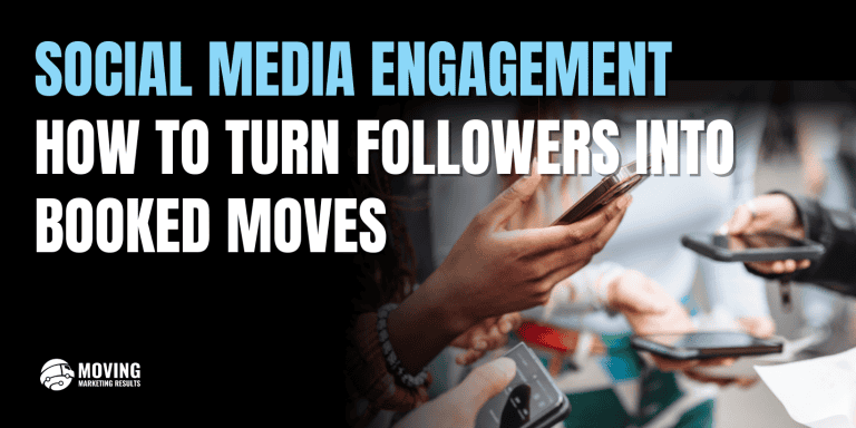 Group of people using smartphones, reflecting social media engagement for moving companies.